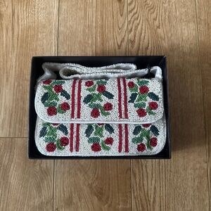 RACHEL ZOE HOLLY BERRY BEADED BAG